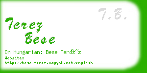 terez bese business card